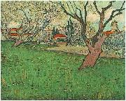 View of Arles with flowering trees, Vincent Van Gogh